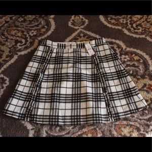 LOFT Plaid Mini Skirt NWT